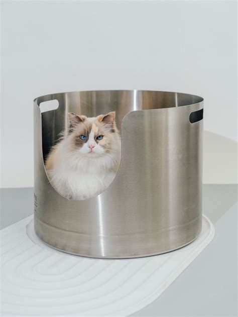 best steel litter box|stainless steel litter box with lid.